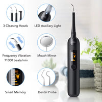 LED Electric Dental Scaler Toothbrush Set Stains Dental Calculus Remover Tooth Cleaner Teeth Whitening Oral Irrigation Care Tool