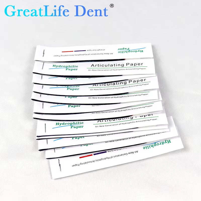 5Box Dental Articulating Paper Red Blue Strips 10Books/Box Dentist Tool Oral Teeth Care Tooth Bite