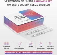 Zahnaufhellung Gel - 8 X 3Ml Nachfüllen Weiße Zähne Gel - Zahnsteinentferner & Fleckenentfernung - Peroxidfrei PAP+ - Zähne Aufhellen Spritzen Für Teeth Whitening Kit - Teeth Whitening Gel - Mysmile