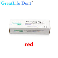 5Box Dental Articulating Paper Red Blue Strips 10Books/Box Dentist Tool Oral Teeth Care Tooth Bite