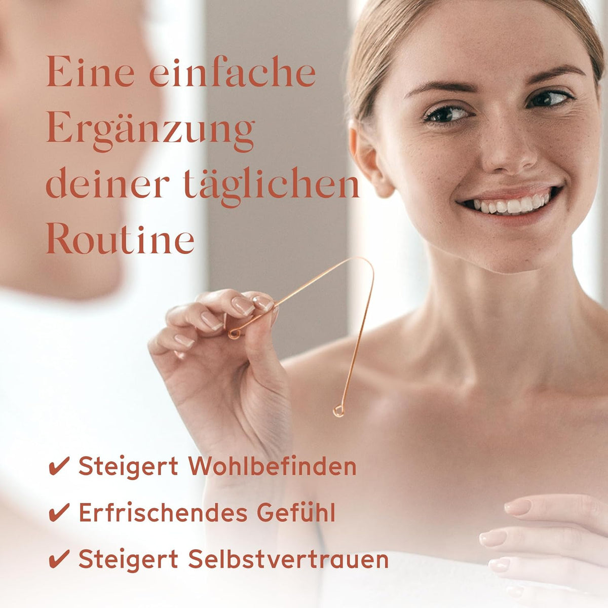 Arista Zungenreiniger Aus Kupfer, Zungenschaber Kupfer, Mundgeruch Bekämpfen, Ayurvedischer Zungenschaber, Zungenreiniger Kupfer, Antimikrobielle Wirkung, Zungenkratzer, Zungenreiniger Ayurveda