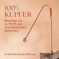 Arista Zungenreiniger Aus Kupfer, Zungenschaber Kupfer, Mundgeruch Bekämpfen, Ayurvedischer Zungenschaber, Zungenreiniger Kupfer, Antimikrobielle Wirkung, Zungenkratzer, Zungenreiniger Ayurveda