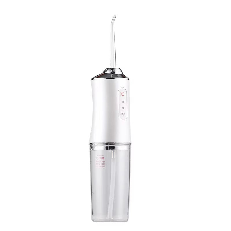 Dental Floss, Portable Cordless Oral Irrigator Cleaning 3 Modes, Waterproof Rechargeable Dental Cleaner, with 4 Nozzles