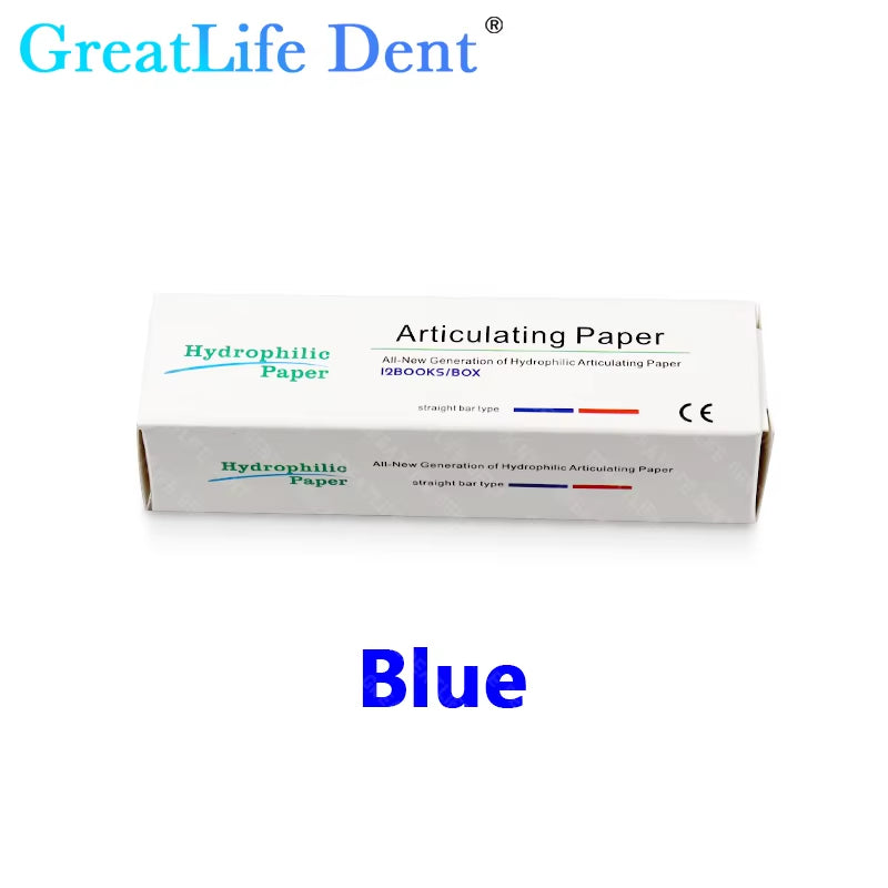 5Box Dental Articulating Paper Red Blue Strips 10Books/Box Dentist Tool Oral Teeth Care Tooth Bite