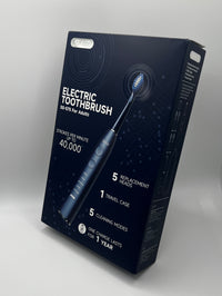 Electric Sonic Toothbrush USB Rechargeable Adult 360 Days Long Battery Life IPX7 4 Replacement Heads Travel Box SG-575