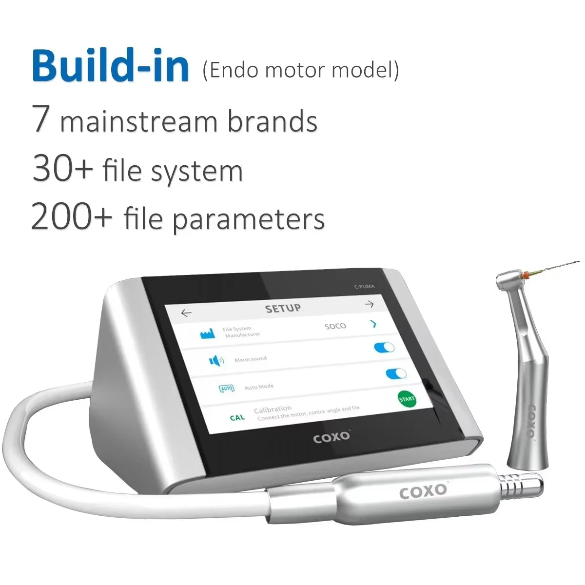 COXO C-Puma Master Dental Electric Motor with Endo Motor 2 in 1 Technology from Switzerland Brushless Motor 100-2000 LED Light