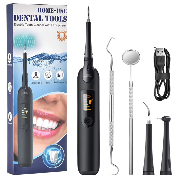 LED Electric Dental Scaler Toothbrush Set Stains Dental Calculus Remover Tooth Cleaner Teeth Whitening Oral Irrigation Care Tool