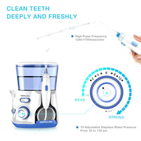 V300G Oral Irrigator 5Pcs Tips Dental Water Flosser Electric Cleaner 800Ml Oral Hygiene Dental Flosser for Oral Care