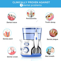 V300G Oral Irrigator 5Pcs Tips Dental Water Flosser Electric Cleaner 800Ml Oral Hygiene Dental Flosser for Oral Care