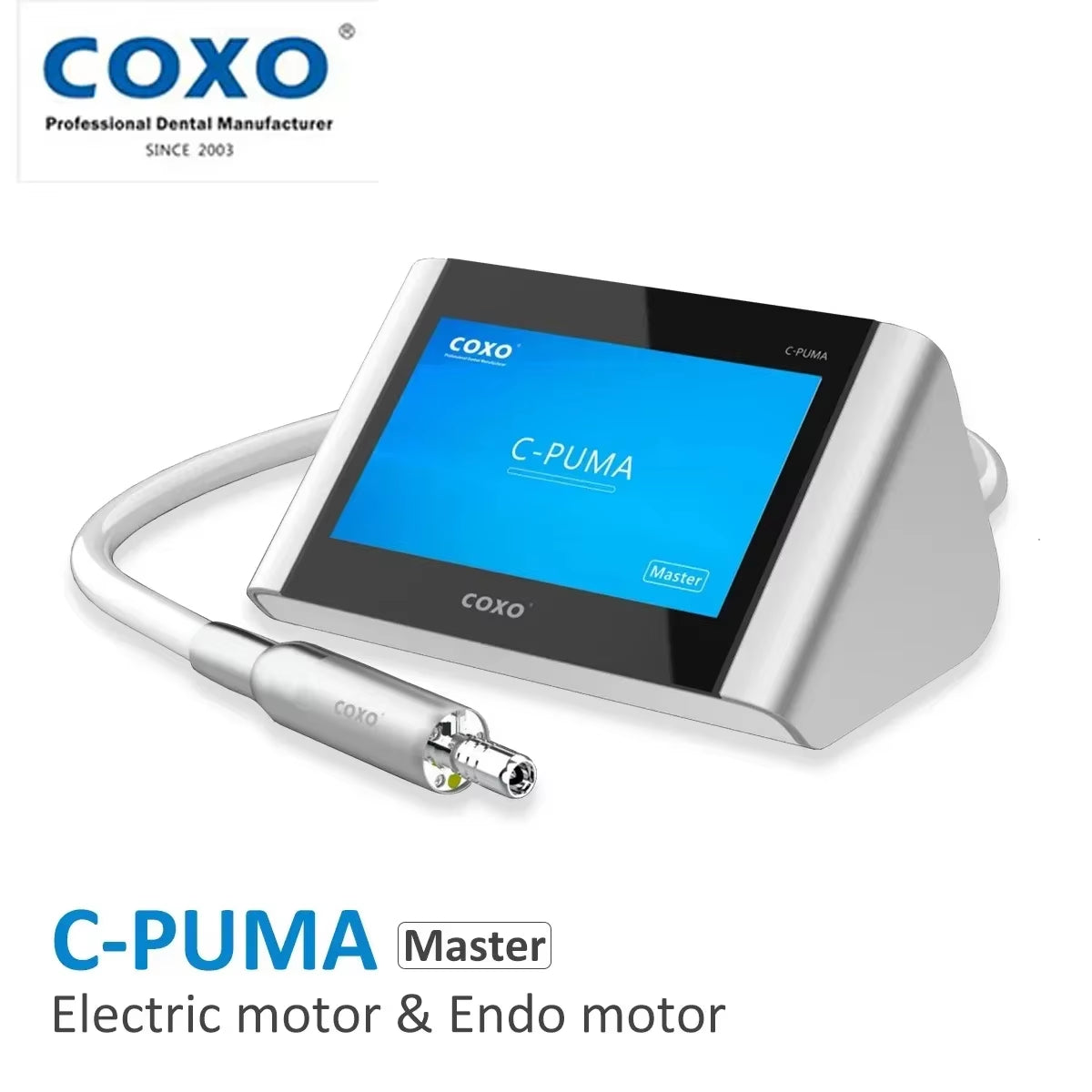 COXO C-Puma Master Dental Electric Motor with Endo Motor 2 in 1 Technology from Switzerland Brushless Motor 100-2000 LED Light